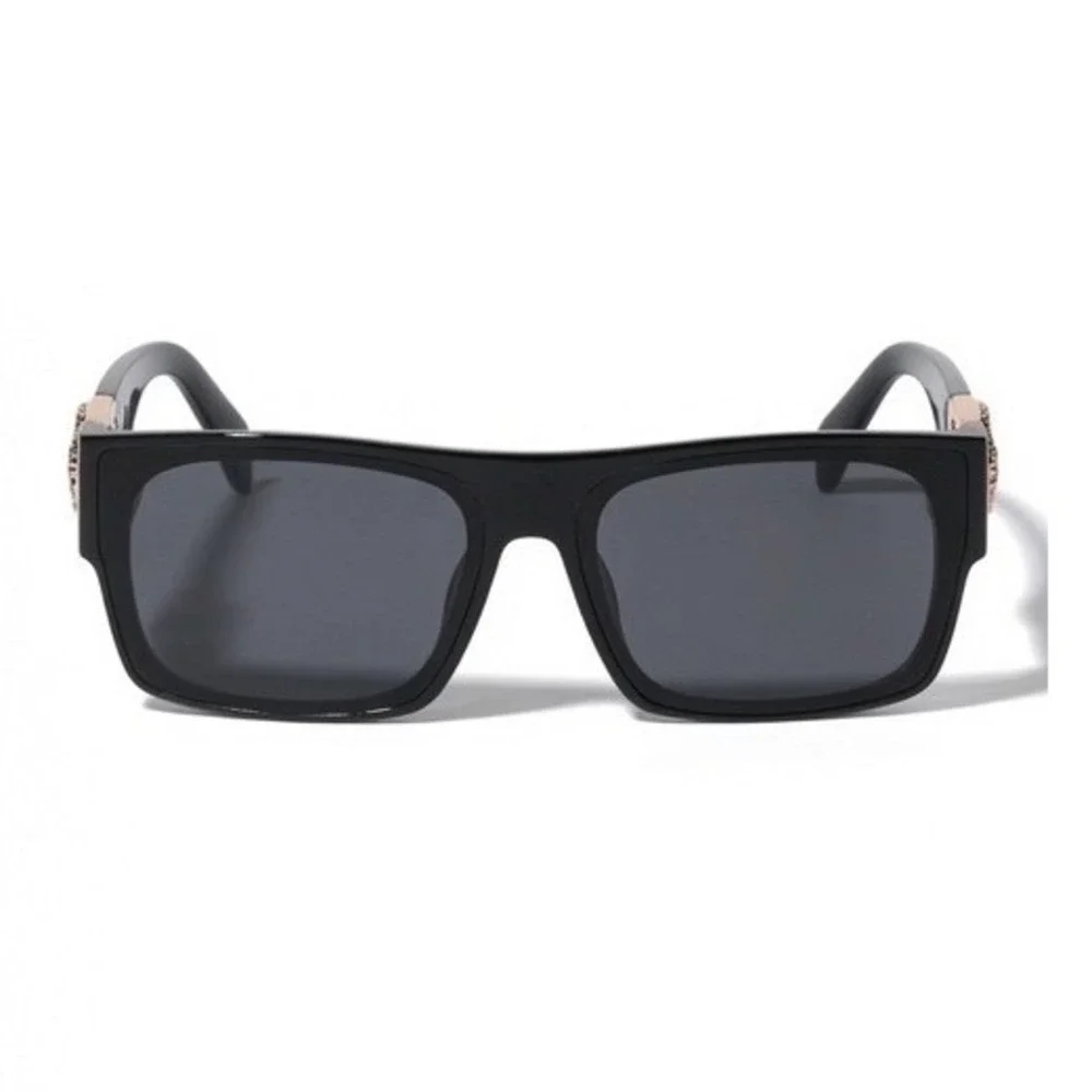 Designer Sunglasses Square Dak Black Lens Hip Hop Rapper Cholo Shades Lentes Men